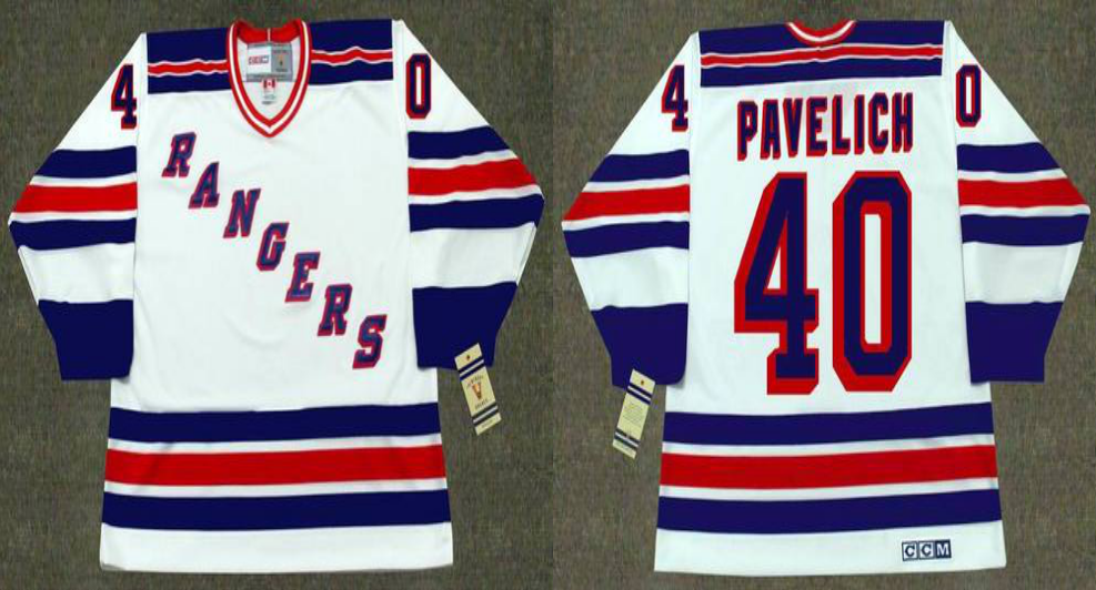 2019 Men New York Rangers 40 Pavelich white CCM NHL jerseys